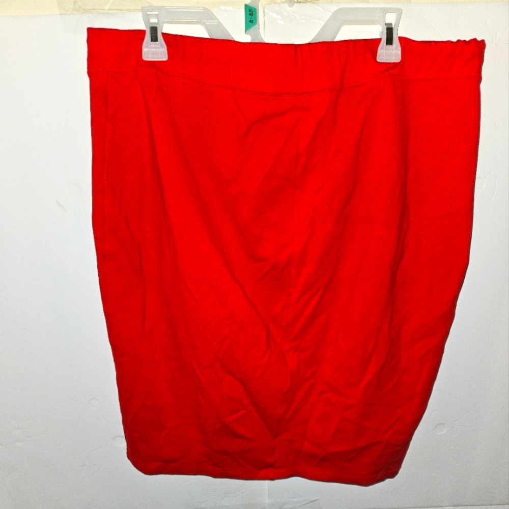 Plus size Womens iris red pencil skirt 2X